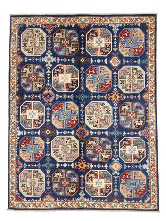 Medalionowy Mały Kazak Fine Dywan 150X196 Wełna