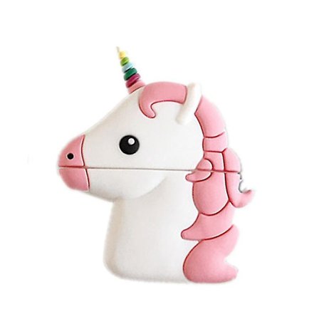 Cartoon Earphone Sleeve för Airpods 1/2 generation silikon E