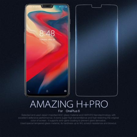 Oneplus 6 Härdat Glas 0,33mm Nillkin Amazing H+pro Transparent