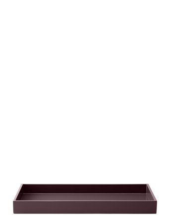 Mojoo Lux Lak Bakke - Burgundy - 38X19X3.5CM x 38
