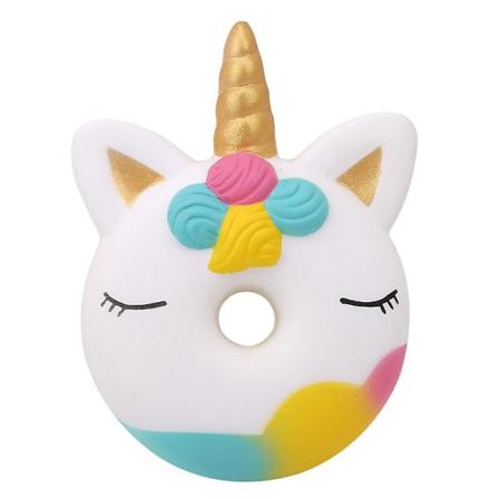 1 stk. Klemmelegetøj Enhjørning Donut Langsomt Stigende Anti-Stress Legetøj Squishy Kawaii
