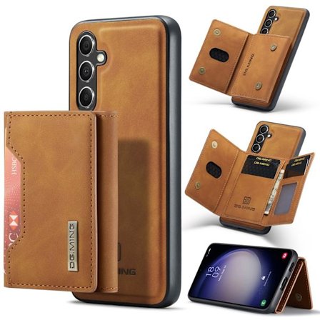 DG.MING 2 in 1 Magnetic Card Slot Case Samsung Galaxy A16 Cognac