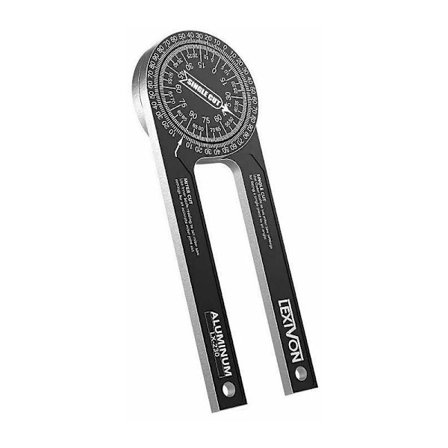 Gjærsagprotraktor med innendørs og utendørs laserpresisjonsprotraktor for snekkere, rørleggere og alle byggebransjer