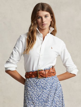 Polo Ralph Lauren Slim Fit Oxford Shirt - White - 32