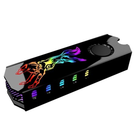 M2 SSD Jäähdytin Lämmönlevitin Jäähdytysliivi 5V ARGB M.2 2280 Solid State Disk