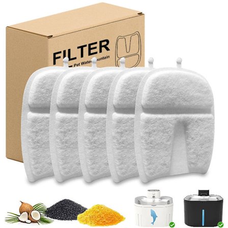 Passar 3,2 liters sladdlös kattfontän, fyrdubbelt filter kattfontän ersättningsfilter