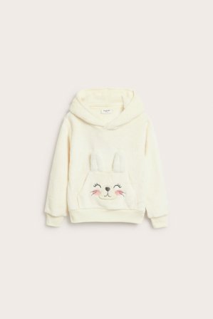 Kappahl | Pörröinen huppari | Luonnonvalkoinen