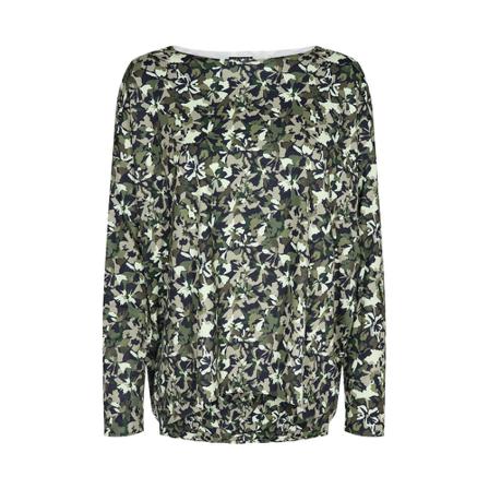 Liberté Liberté - Alma Top LS, 9504 - Camo Flower Grøn, Dame, Størrelse: S/M