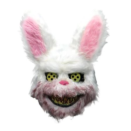Ond Blodig Kaninmask Halloween Skräckmasker Maskerad Party Cosplay Masque Knepig Mask[CO]
