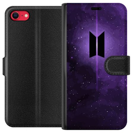 Yhteensopiva Lompakkokotelo Apple iPhone SE (2020) BTS-logo violetti galaksi kpop-army juliste avaruus tähtitaivas korealainen musiikki bändi symbol