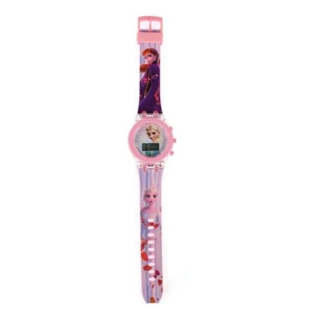 Tegnefilm Unicorn Børneur Til Børn Kollektion Digital Elektronisk Flash Glow Up Lys Farverig Mickey Mouse Pigeur elsa one watch