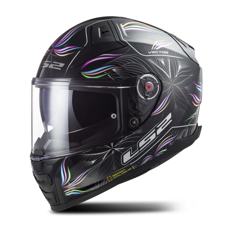 Integralhelm LS2 FF811 Vector II Darflo Schwarz/Pink L