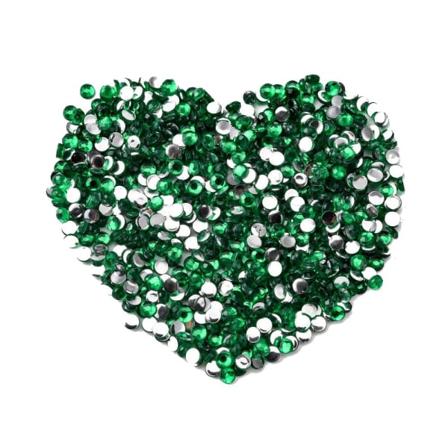 3 mm grön rhinestones 400 st akryl cabochons