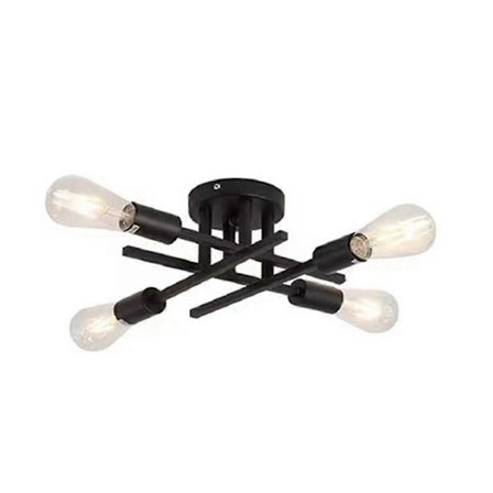 Industriell Amerikansk Taklampe Korridor Gang Stue Lysekrone Semi-innfelt Tak