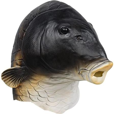 Fantastisk fiskemaske for Halloween full hode dyrekostyme fiskhjelm for fest cosplay