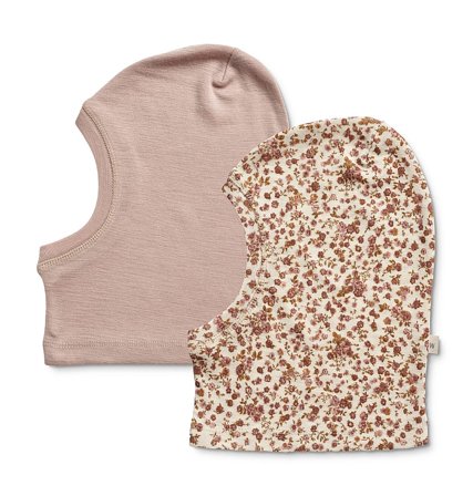 WHEAT Wool Balaclava Kim 2-pak Rose Flowers Str 10-12 år/ 56-57 cm, Tøj & Bolig, Børnetøj, Babyhuer & -Hatte