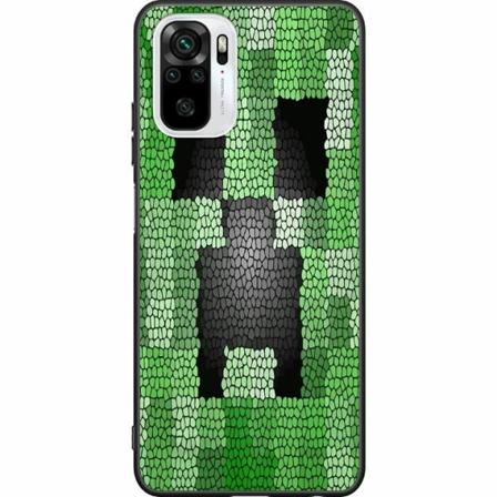 Xiaomi Redmi Note 10 Svart Skal Creeper / Minecraft