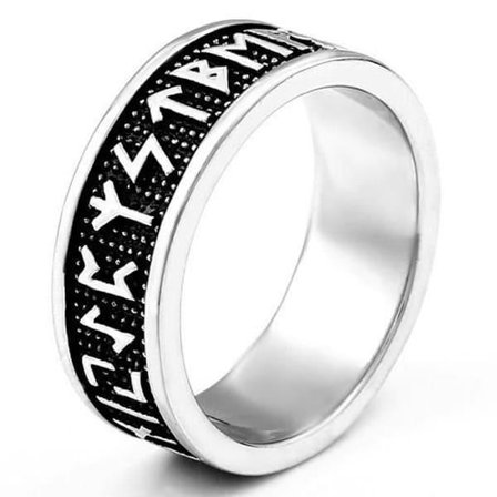 Ring - Nordic Mythology - Runes - Stainless steel - High quality