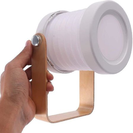 Portable Folding Telescopic Night Light, LED Reading Light, 3-level Dimming, USB Charging, (white)