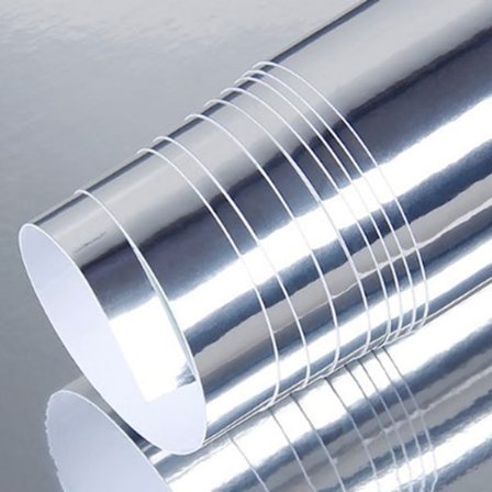 Bærbar Bil Krom Folie Klistremerke Speil Vinyl Film Folie Dekor - Perfet