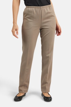Brandtex - Anna Bukser - Brun - Regular Fit / Elastik i Taljen