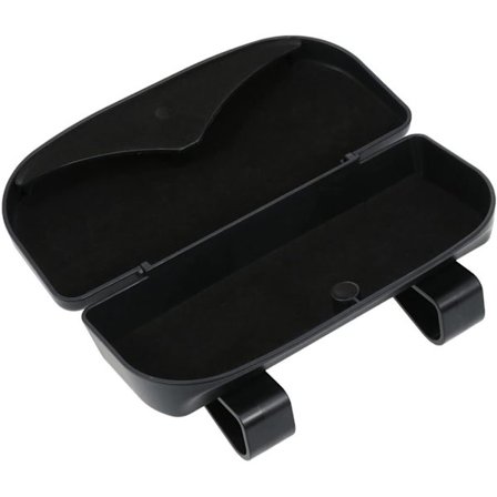 Glashållare för solskydd i bilen Universell bil solglasögonfodral förvaringslåda Organizer(svart)