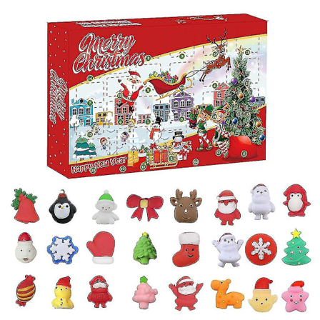 Jultomte Squeeze Toy Blind Box - Avlasta Stress och Räkna Ner till Jul[jl]--
