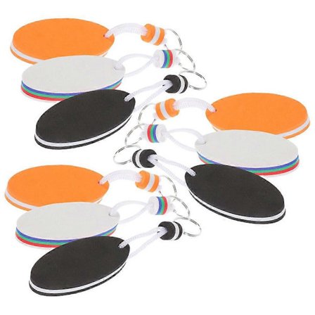 9 stk. Vandaktivitet Nøgleringe Flydende Vedhæng Nøgleringe Flydende Nøgleringe