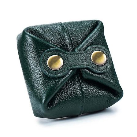 Pxcl Lille Læder Pengeskrin - Pengeskrin Lille Grøn