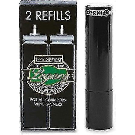 Vinflaskeåpner Refillpatroner 2 Per Boks - Miljøvennlig Lavtrykk, Passer 2025