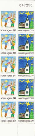 Norge 1990 - AFA 1054Cv + 1055Ch - Postfrisk hæfte