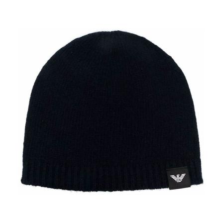 Emporio Armani, Beanies Blauw, Heren, Maat:M