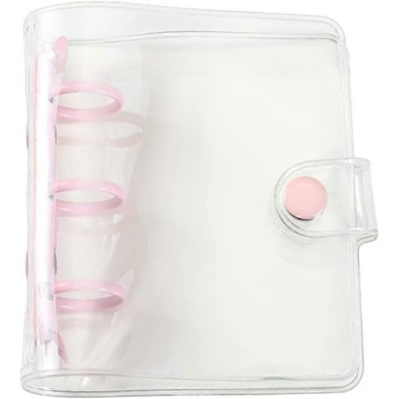 Fotokortholder, 3-rings Mini-ringbind, 2,16*3,5 tommer lomme, Sødt DIY Fotoalbum