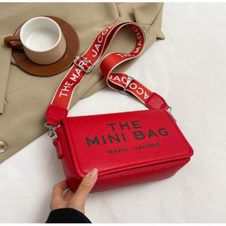 Mini Bag Fashion Trend Letter Small Square Bag Hundred Solid Colours Shoulder Crossbody Women's Bag