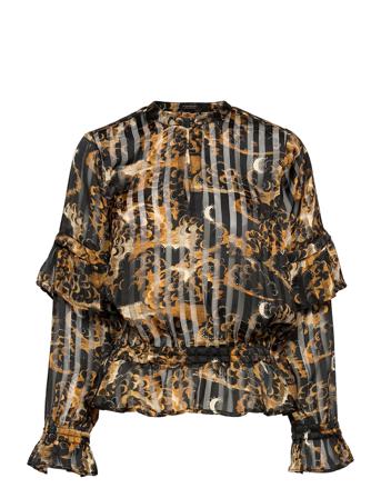 Printed Recycled Polyester Top Black Scotch & Soda