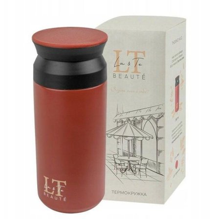 Gourde - hink - termosflaska Kamille Termosmugg 350 ml (röd)