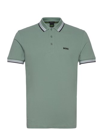 Paddy Sport Polos Short-sleeved Green BOSS