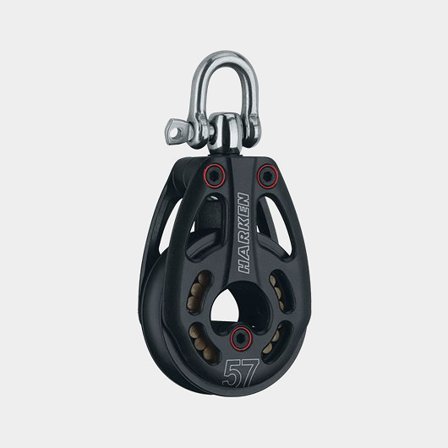 Harken 57mm Aluminum Low-Load Block - Swivel (3226)