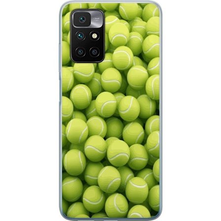 Kompatibelt Mobildeksel til Xiaomi Xiaomi Redmi 10 Mønster av grønne tennisballer i høy detalj, sporty motiv med repetisjonstekstur og sterke farge