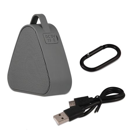 Mini trådløs Bluetooth-høyttaler HiFi-musikkspiller Støtte TF-kort for iPhone / Android Grå