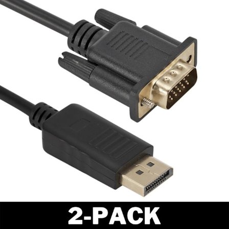 1.8 meter DisplayPort till VGA Kabel Svart