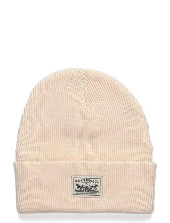 Levi's | Womens Backpatch Beanie White | ONE SIZE