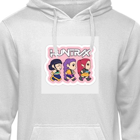 Barnehettegenser Kpop Demon Hunters Huntrix Chibi Trio Søt Idol Tegneseriestil Moro