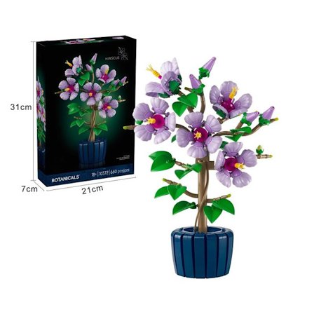 Botanals Vakkert Rosa Bukett Byggesett, Inkluderer Blomsterpynt, en Naturlig Gave Rosa Roser