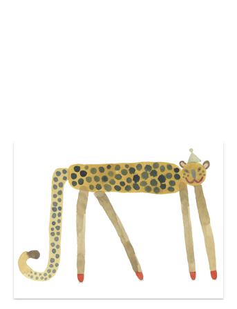 Smiling Leopard Elvis - Poster Home Kids Decor Posters & Frames Posters Animal Posters Gul OYOY Living Design