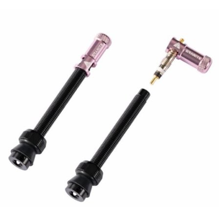 Granite Design CNC Nipples ventil och ventilkåpa Juicy Nipples - rosa/svart - 60 mm