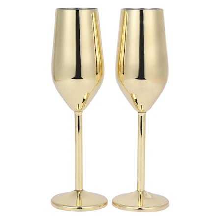 Stainless Steel Wine Glass Champagne Glasses Cocktail Glass Metal Wineglass Bar Shatterproof Wine Glass