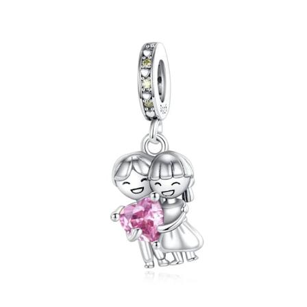 925 Sterling Sølv Rose Sommerfugl Buket Parfume Vedhæng Fit Original Pandora Armbånd Charm Perle Halskæde Diy Fe Fe Fe Fes Smykker SMC3193