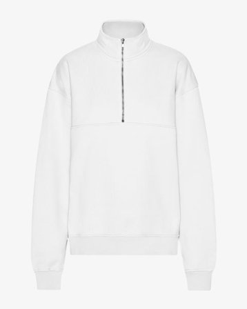Organic Quarter Zip - Optical White