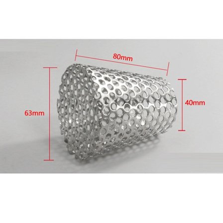 Interpoleret filterskærm mod tilstopning af afløbsrør 63MM